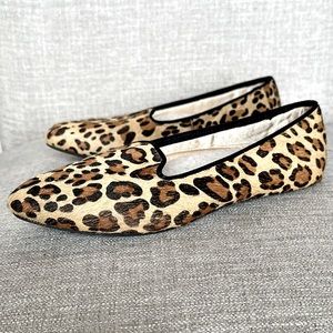 Birdies Sherpa lined the Starling Loafer Flats Leopard Animal Print 7